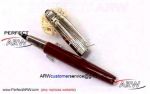Perfect Replica AAA Cartier Panthere Silver Cap Red Rollerball Pen